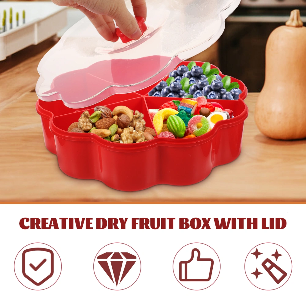 Food Box Dried Fruit Case Desktop Candy Case Compartment Snack Storage Box