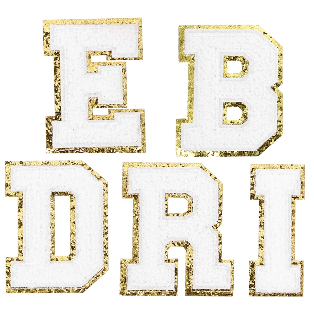 1 Set BRIDE Iron on Patches Sew on Letter Patches for Clothing Jeans Bags