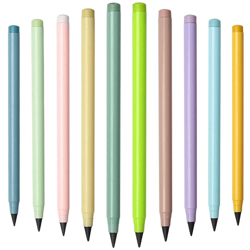10Pcs Everlasting Pencils Colored Inkless Pencils Students Writing Pencils Lightweight Pencils