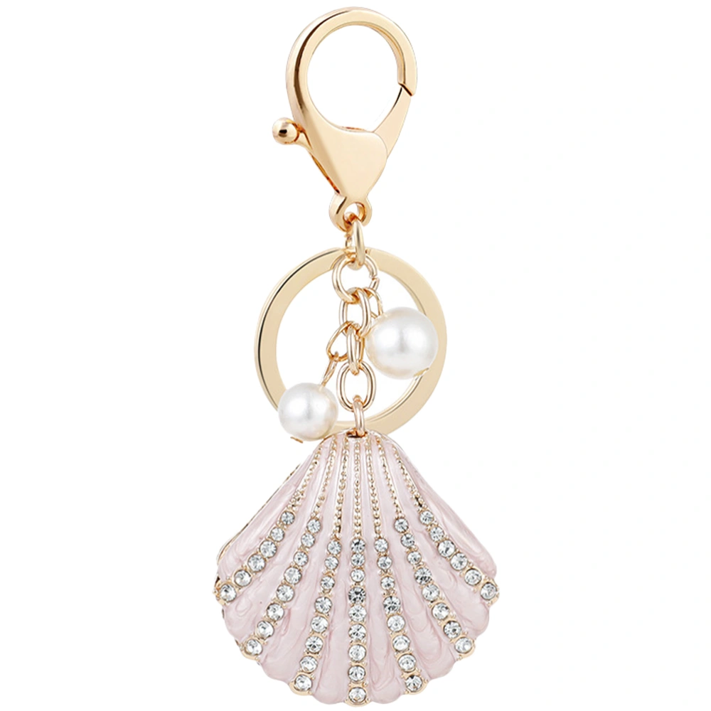 Ocean Key Ring Pearl Shell Key Chain Lovely Backpack Pendant Purse Charm