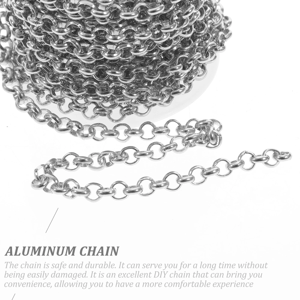 1 Roll of Aluminum Bag Chain Twisted Necklace Chain Jewelry Making DIY Crafts Supplies