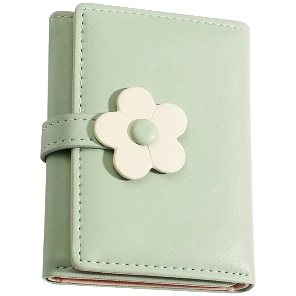 Simple Style Student Purse Flower Pattern Fashion Wallet Folding Korean Style Girl Purse