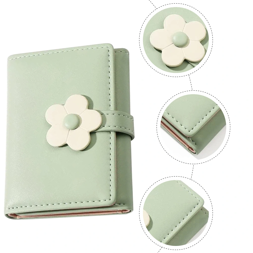 Simple Style Student Purse Flower Pattern Fashion Wallet Folding Korean Style Girl Purse