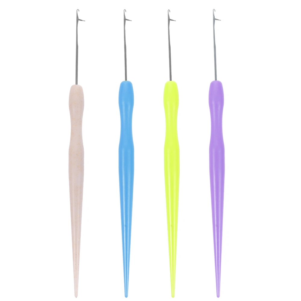 4pcs Latch Hook Crochet Needle  Wig Braid Tool Hair Crochet Hooks Wig Weaving Tools