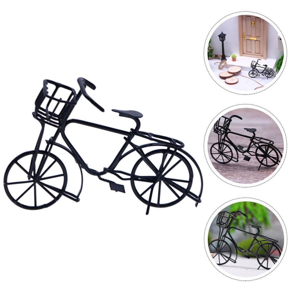 Mini Metal Bike Bicycle Miniature Bicycle Model Desktop Bike Bicycle Model Photo Prop