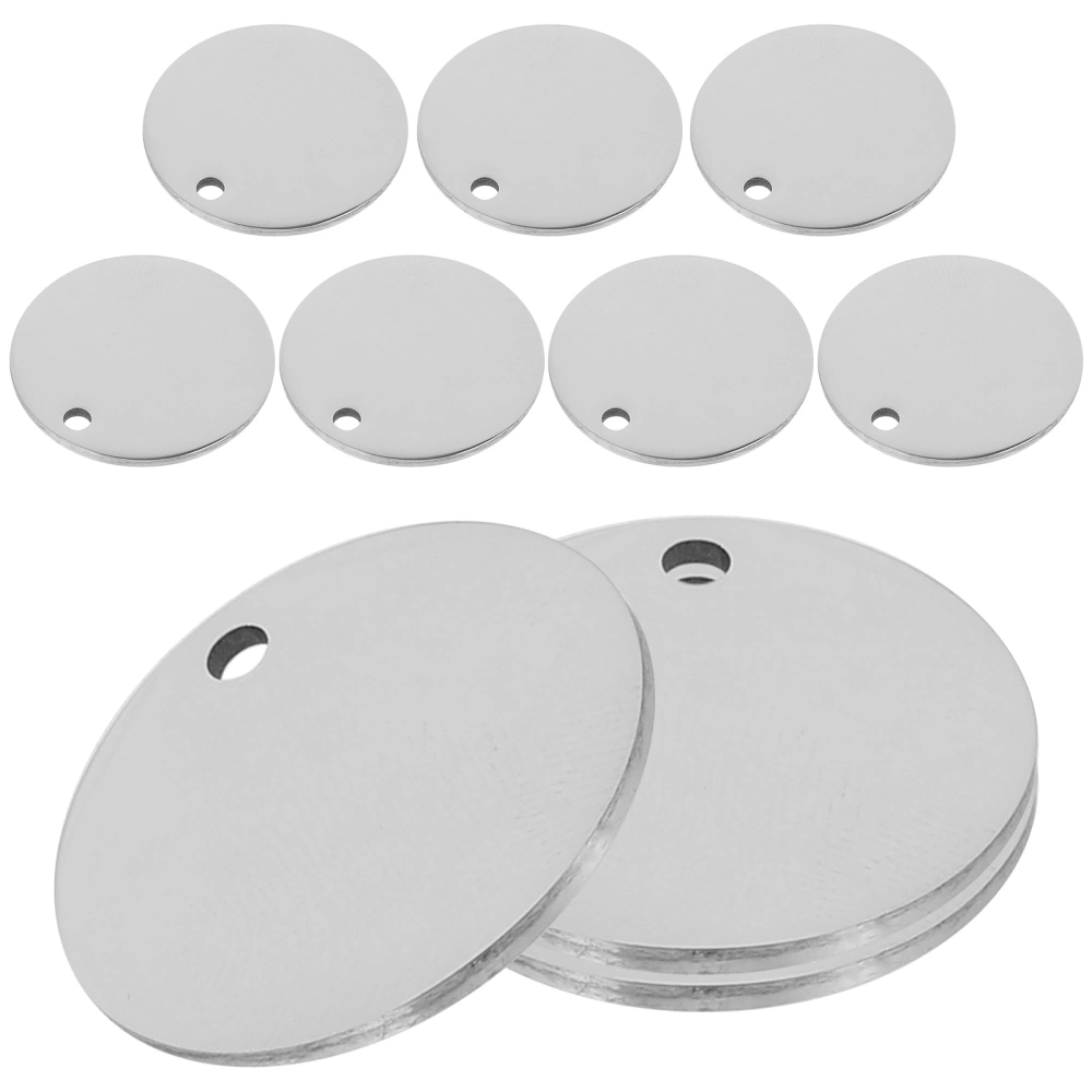 10pcs Metal Stamping Blank Stainless Steel Tags Stamping Blanks Metal Tags for Stamping