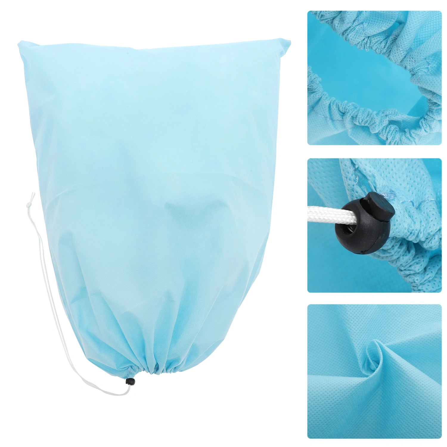 2pcs Potted Plant Covers Freeze Protection Bags with Zipper and Drawstring