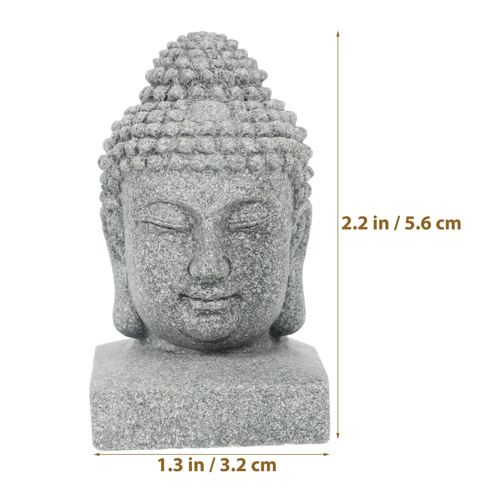 Decorative Buddha Statue Desktop Buddha Figurine  Small Fish Aquarium Decoration