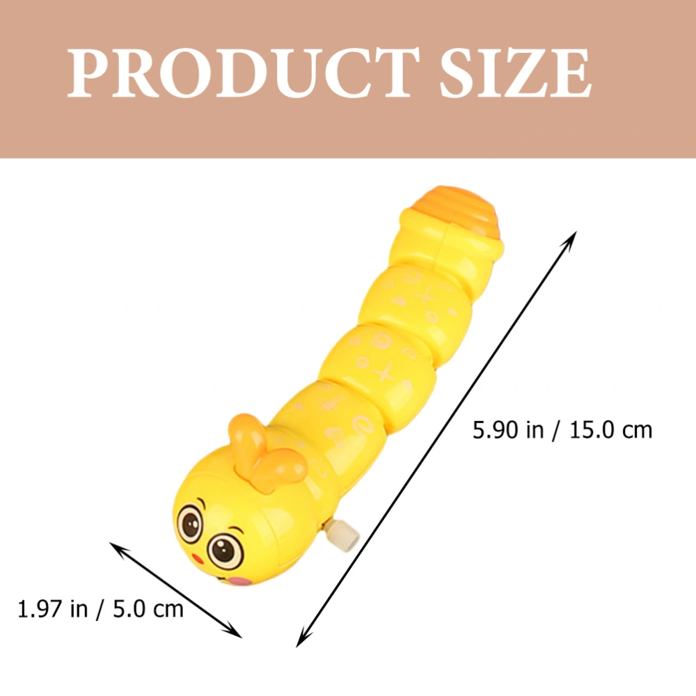 6Pcs Novelty Clockwork Toys Cognitive Crawling Toys Cartoon Caterpillar Toys Creative Clockwork Toys