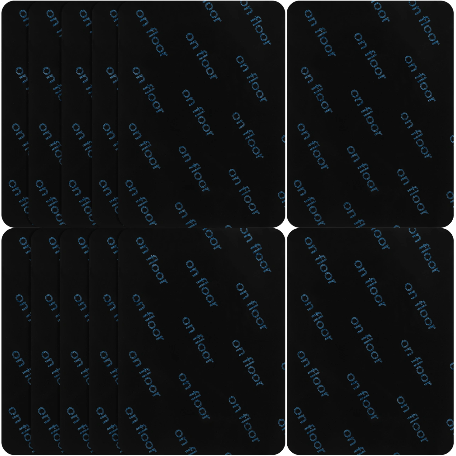 12pcs Non-Slip Rug Pads Rug Tape Stickers Washable Area Rug Pads Carpet Stickers