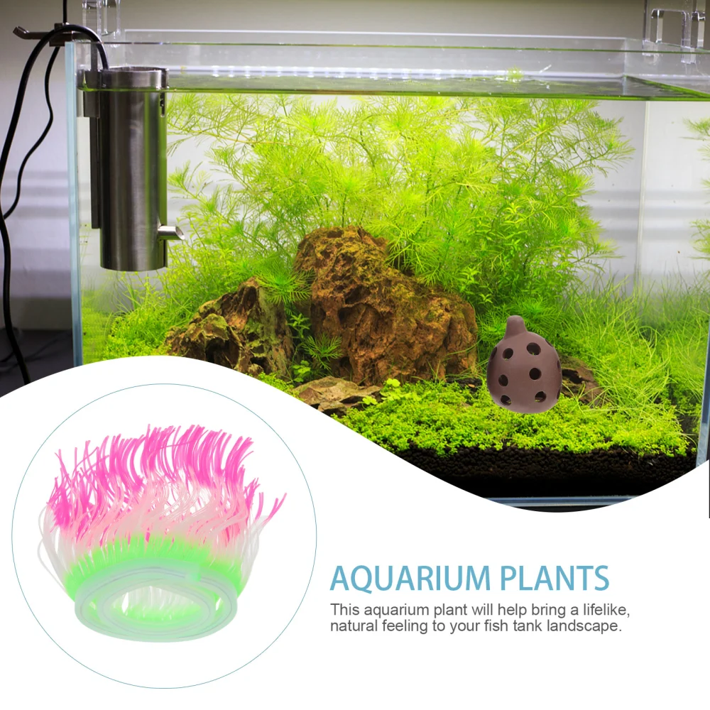 Fish Tank Fake Coral Model Simulated Silicone Coral Figurine Aquarium Artificial Coral Decoration