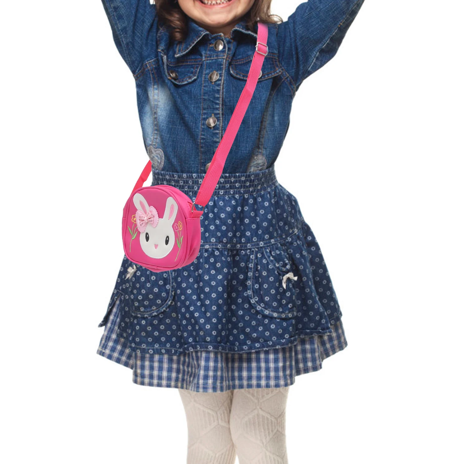 Girls Crossbody Bag Kids Purse Adorable Bunny Shoulder Bag Birthday Gift for Girls