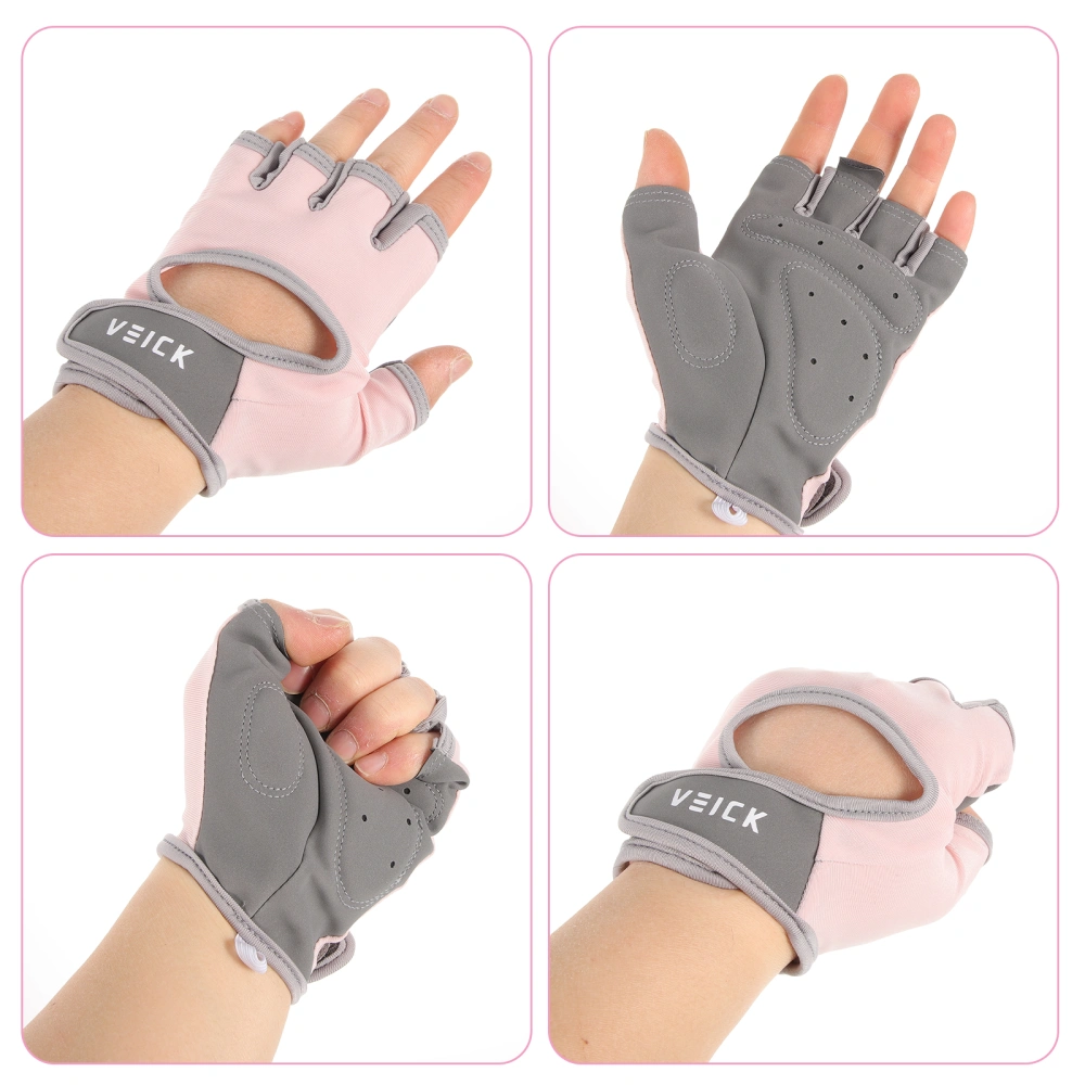 1 Pair of Sports Half-finger Gloves Workout Gloves Weight Lifting Gloves Breathable Fitness Gloves