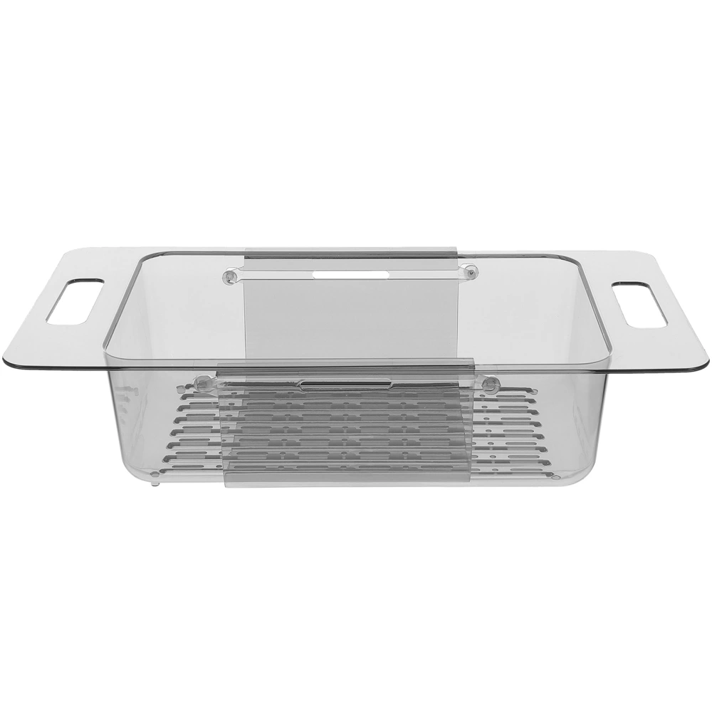 Clear Retractable Kitchen Sink Basket Kitchen Sink Rack Retractable Sink Drain Basket