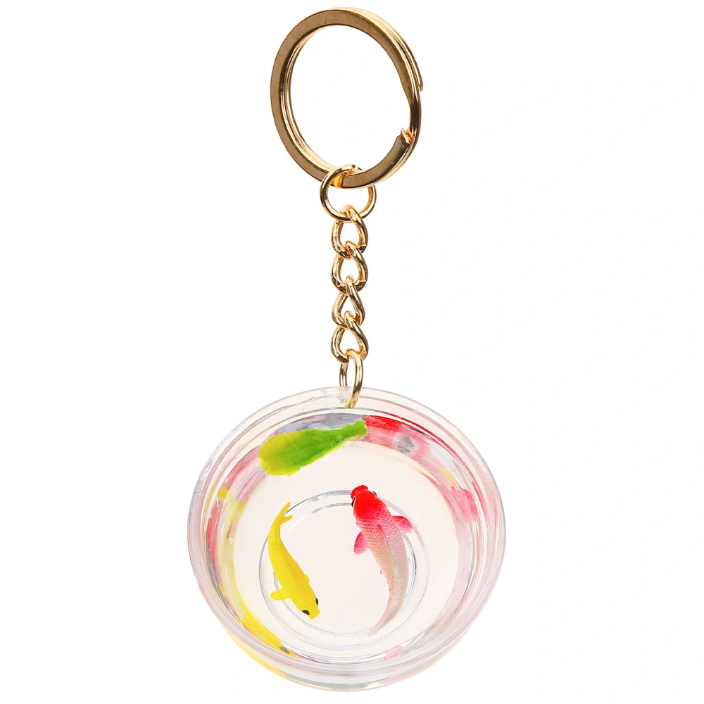 Goldfish Keychain Funny Key Chain Key Ring Backpack Bag Hanging Decoration