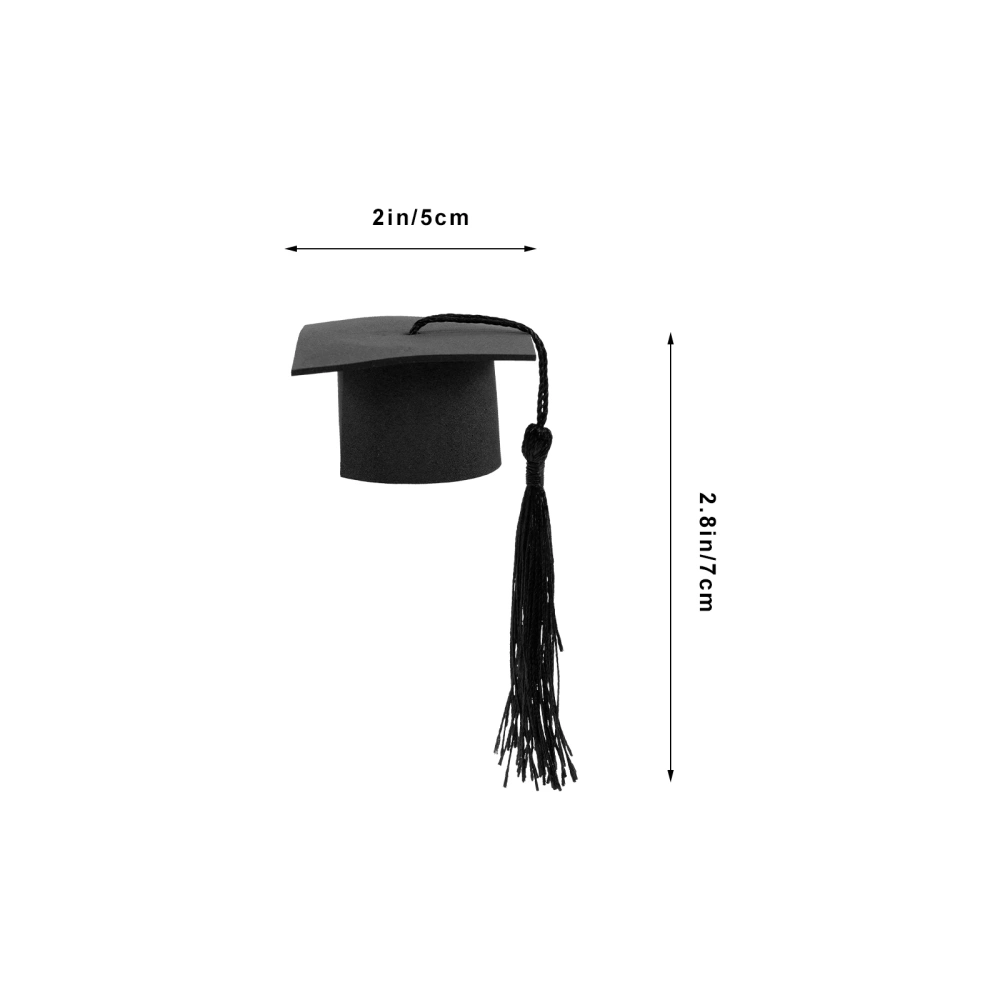 10pcs Graduation Season Doctoral Cap Cake Decoration Flower Bouquets Ornaments