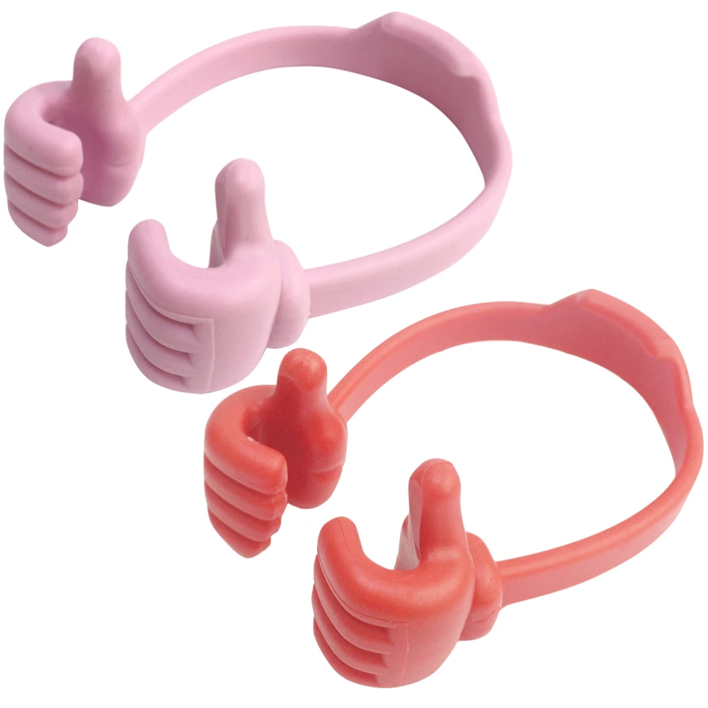 2Pcs Thumbs Up Phone Holders Portable Cell Phone Brackets Novelty Phone Stands Small Phone Holders