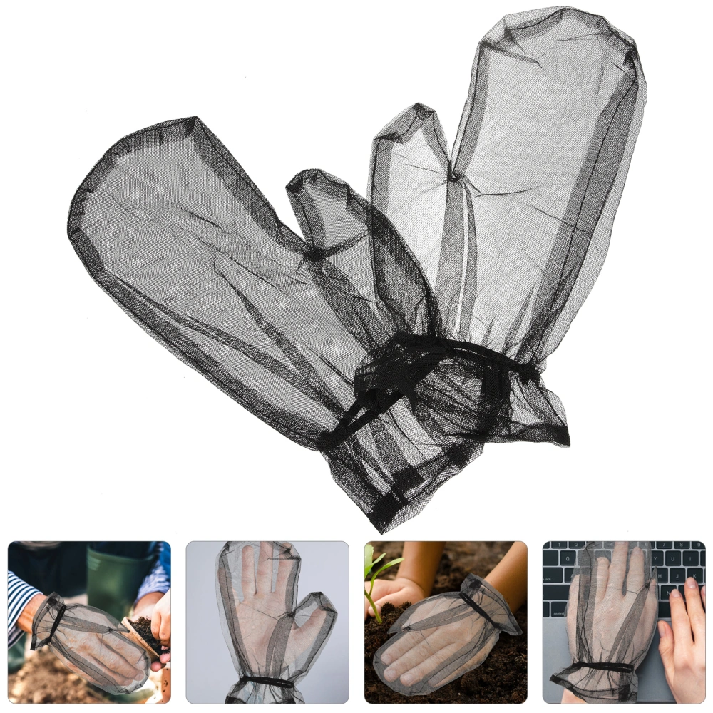 1 Pair of Outdoor Working Gloves Anti-slip Safety Gardening Gloves Anti-mosquito Work Gloves