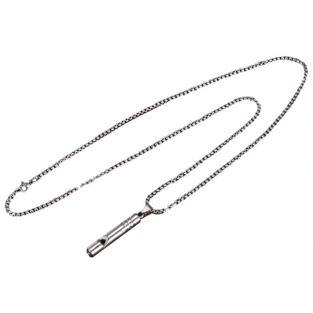 Emergency Whistle Long Whistle Necklace Emergency Whistle Survival Loud Decor