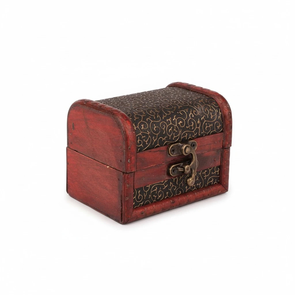 2pcs Antique Jewelry Case Vintage Jewelry Container Candy Box Ring Case Home Supplies