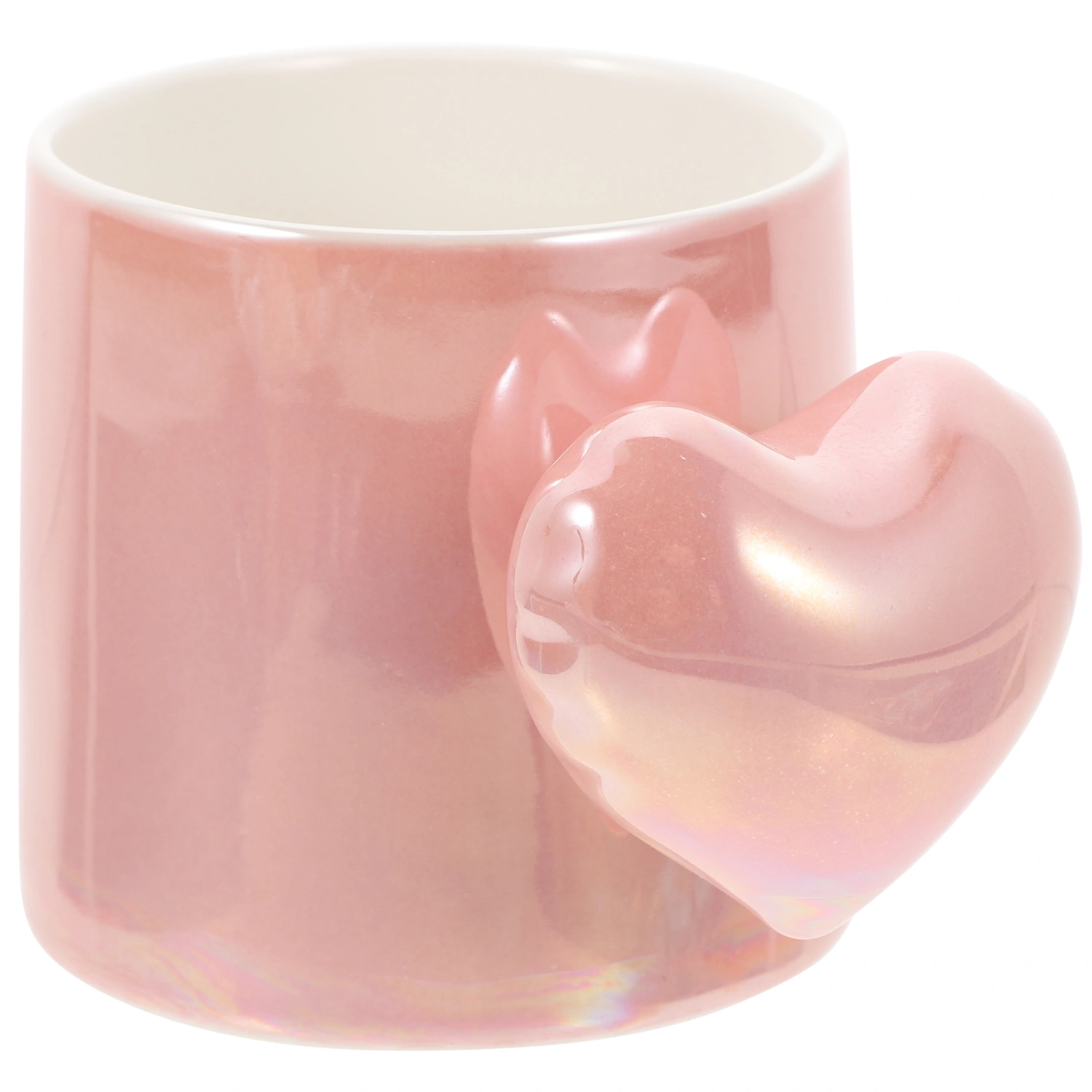 Heart Handle Ceramic Mug Ceramic Coffee Mug Home Milk Mug Personalized Coffee Mug