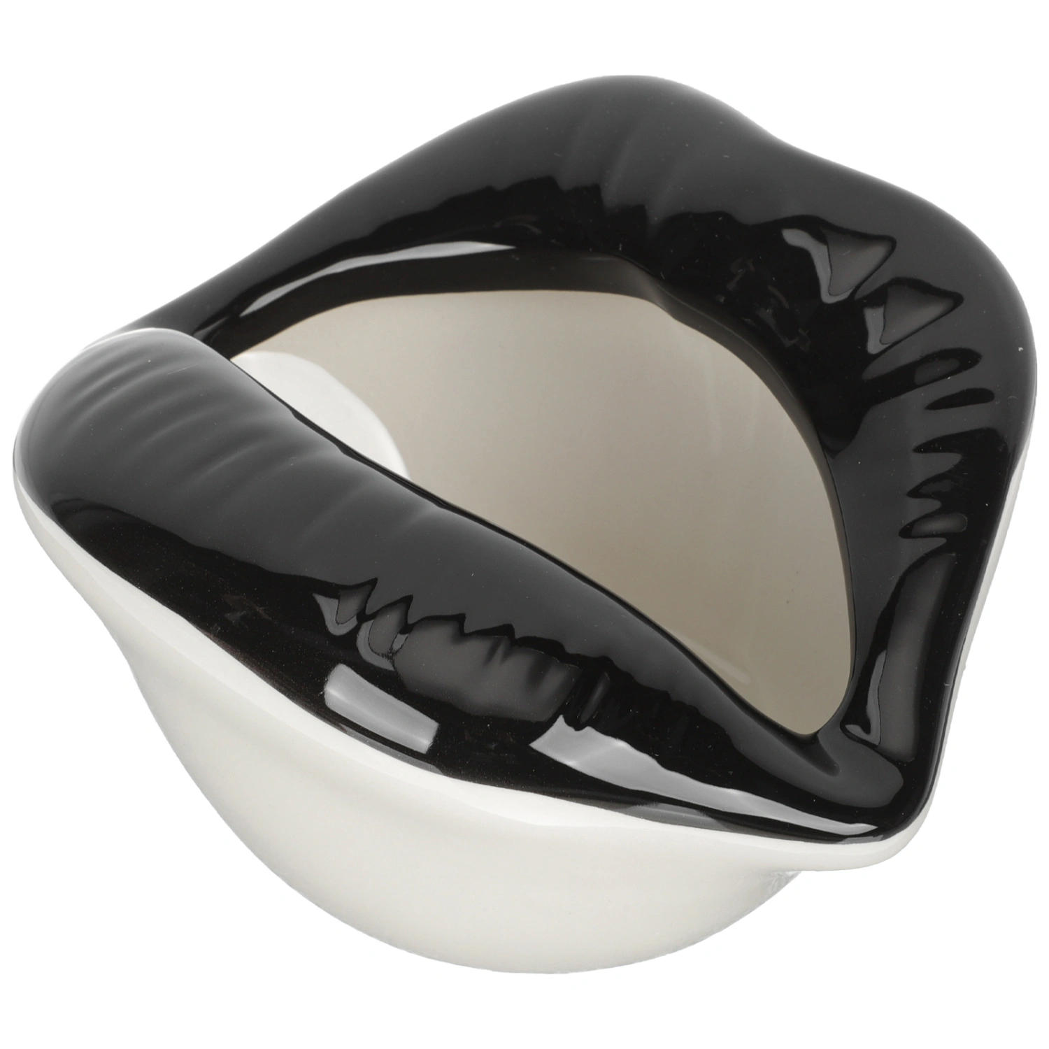 Ceramic Lip Design Windproof Ash Tray Ash Holder Ceramic Ashtray Tabletop Ornament
