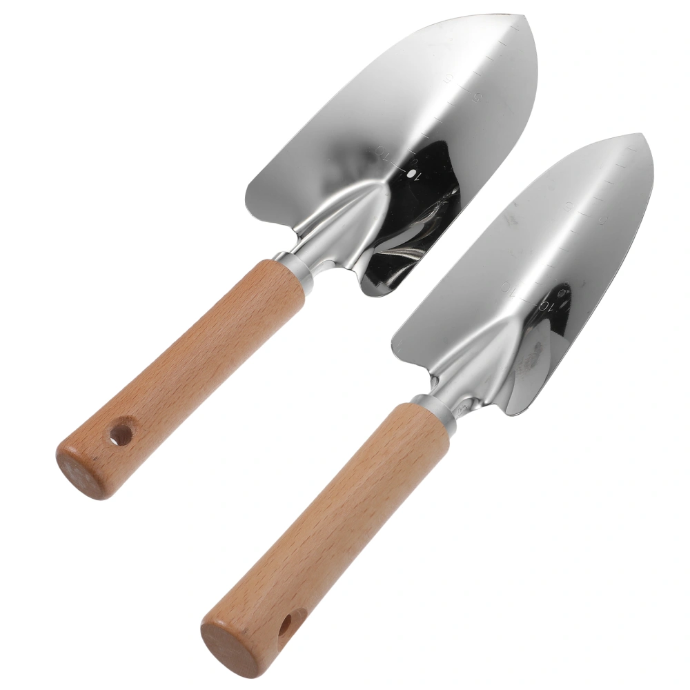 2pcs Garden Shovel Hand Trowel Stainless Steel Shovel Gardening Hand Tools