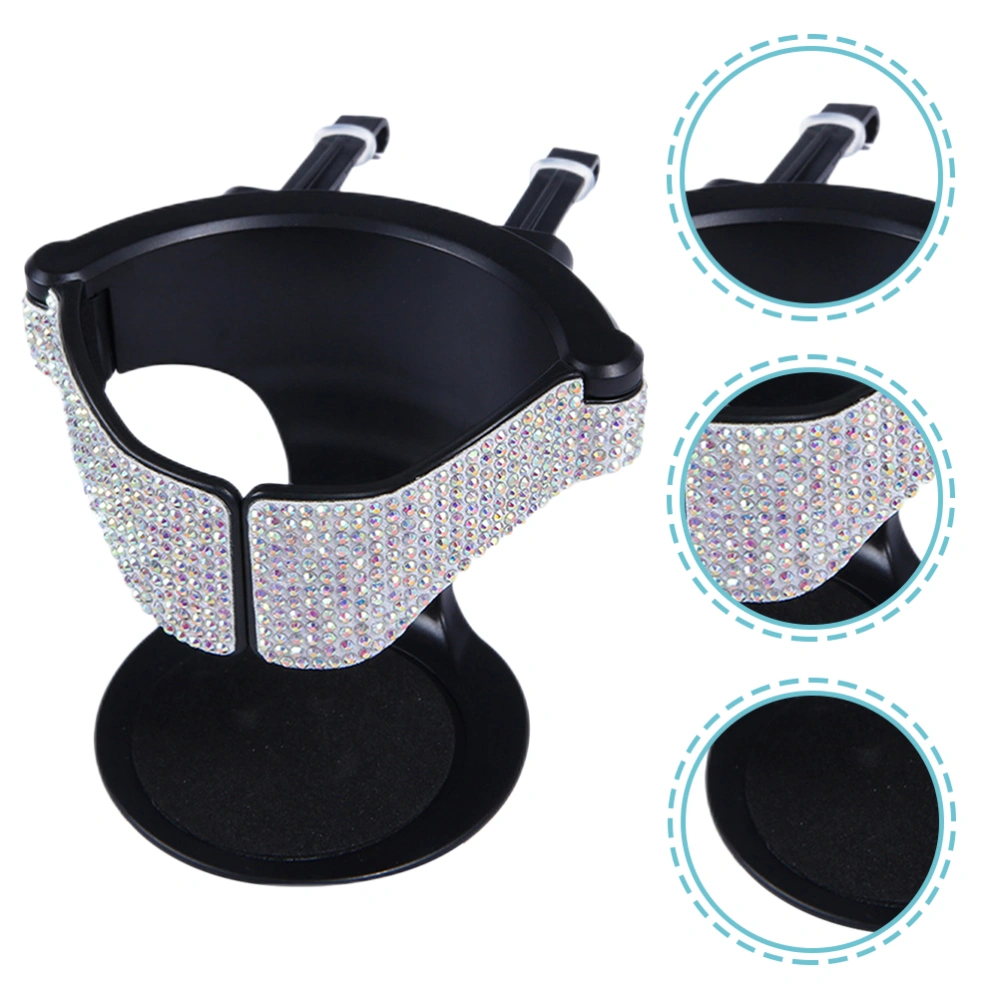 Air Vent Cup Holder Rhinestone Vehicle Mounted Drink Holder For Water Bottle