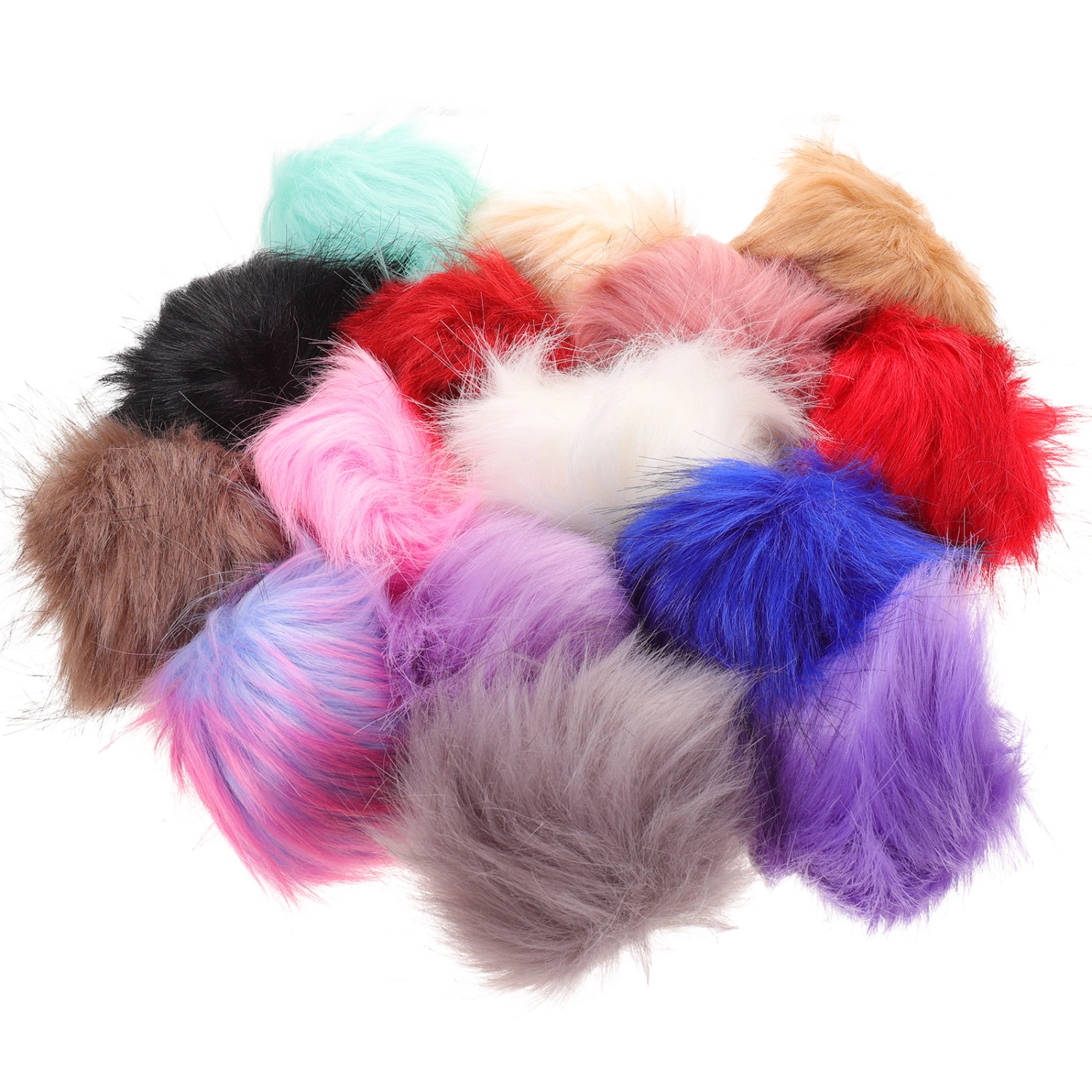 30Pcs Decorative Pom Poms Fluffy Pom Poms Artificial Wool Pom Poms Craft DIY Pendants