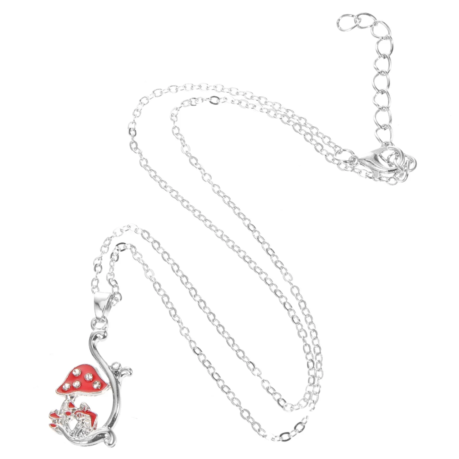 Mushroom Necklace Women Pendant Necklace Female Neck Jewelry Fashion Necklace