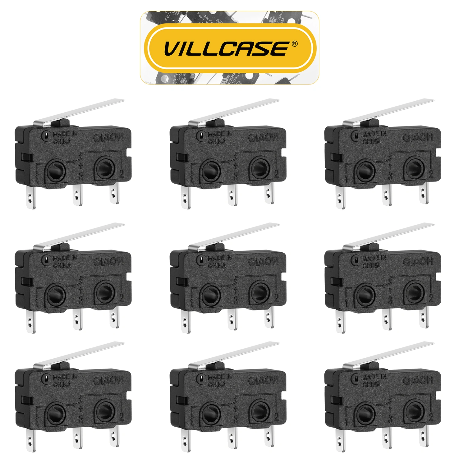 10 Pcs Micro Switches Multifunctional Miniature Limit Switches with Large Current