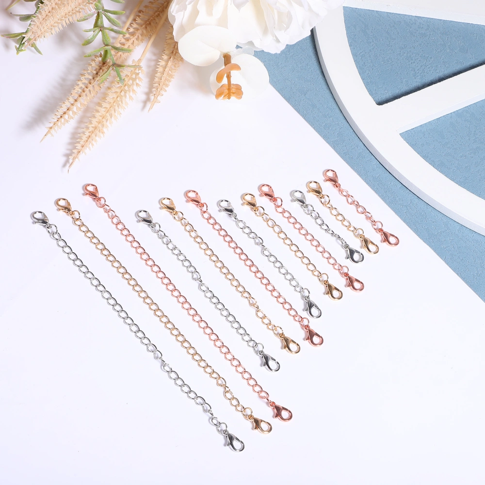 12 Pcs Necklace Extenders Bracelet Extenders Chains Extenders for DIY Jewelry Making