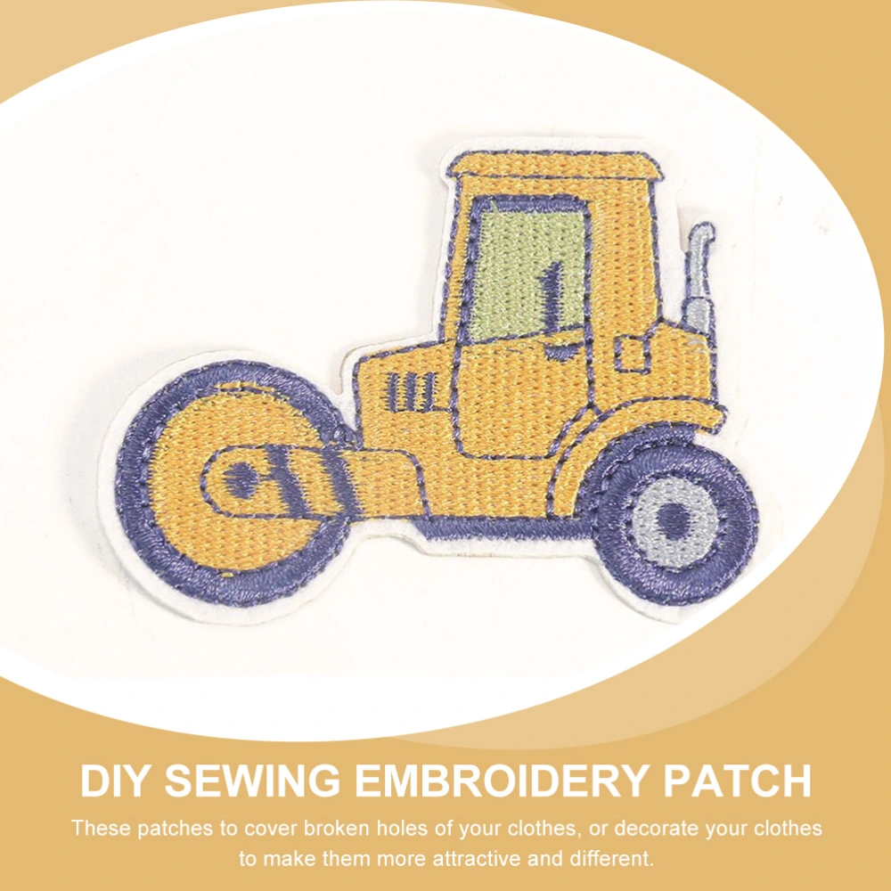 7pcs Engineering Car Shape Embroidery Patch Clothes Patch Clothing Accessories