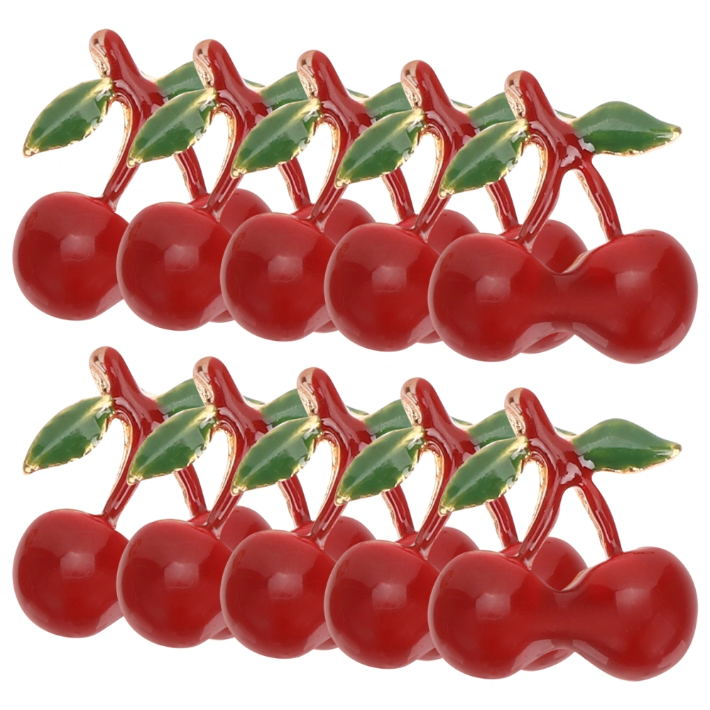 10pcs Cherry Jewelry Charms Small Charms DIY Making Pendants for Bracelet Necklace