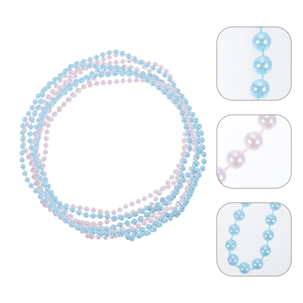 20pcs Artificial Pearl Necklace Multi-use Necklace Neck Decoration Kids Necklace