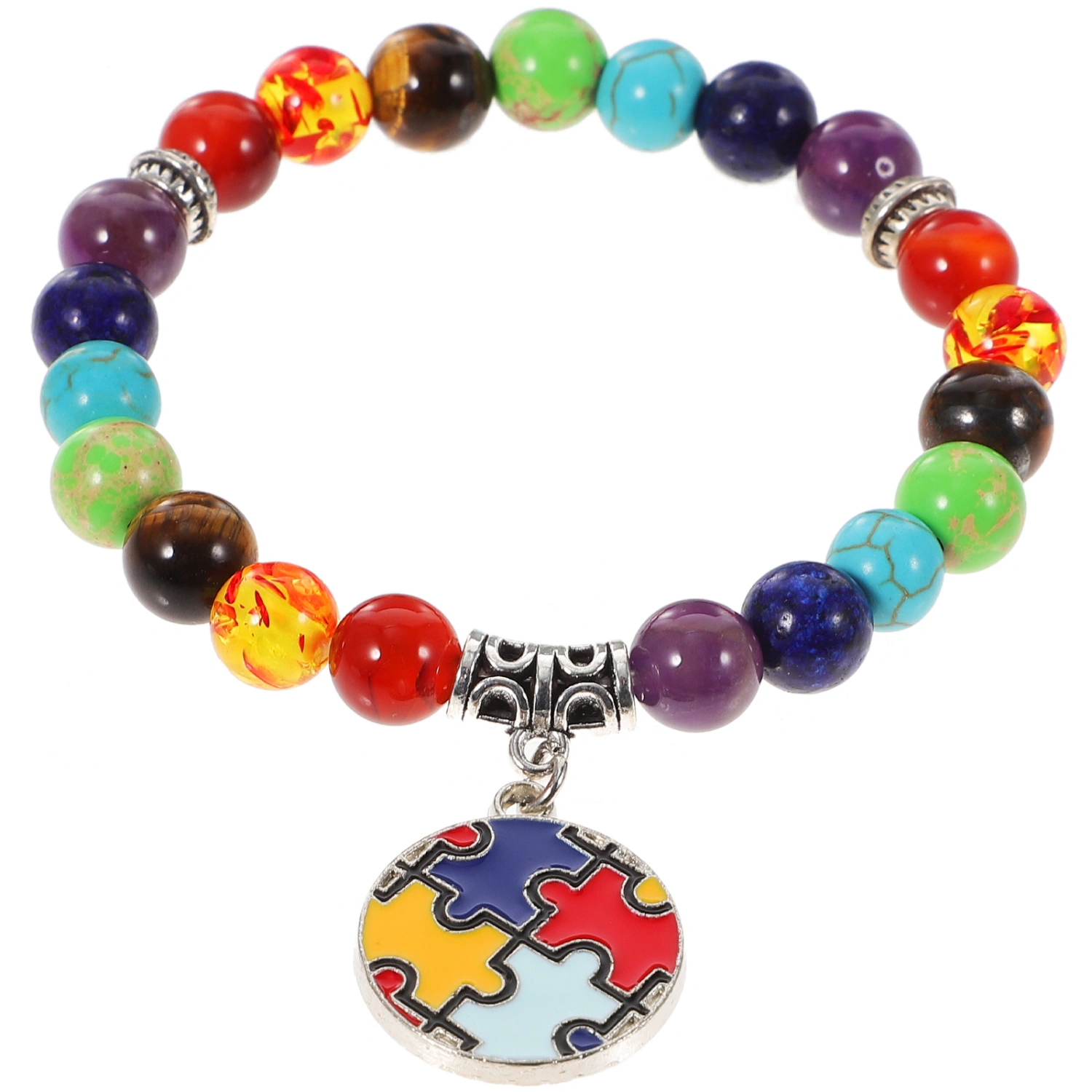 Stone Bracelet Decoration Portable Beads Bracelet Lightweight Beaded Bracelet Colorful Ornament