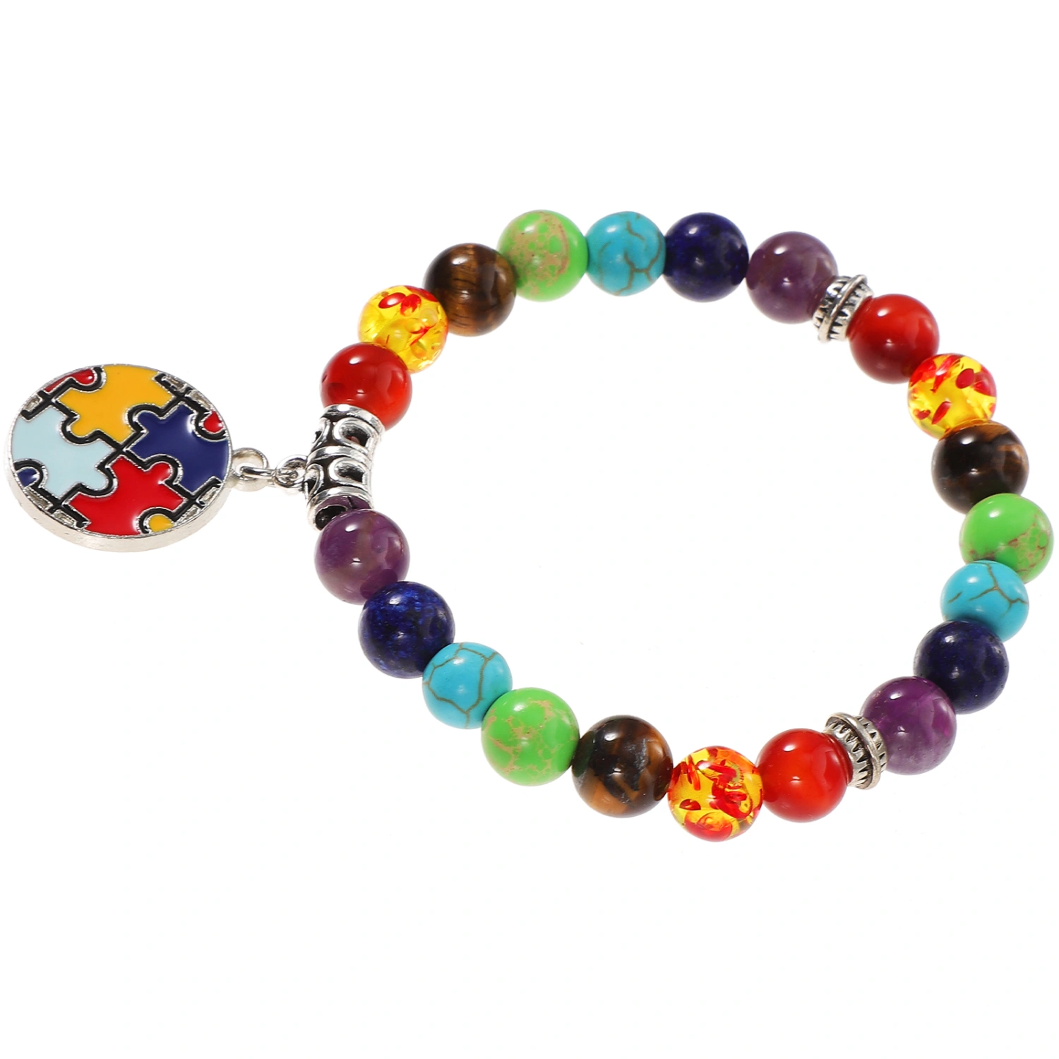 Stone Bracelet Decoration Portable Beads Bracelet Lightweight Beaded Bracelet Colorful Ornament