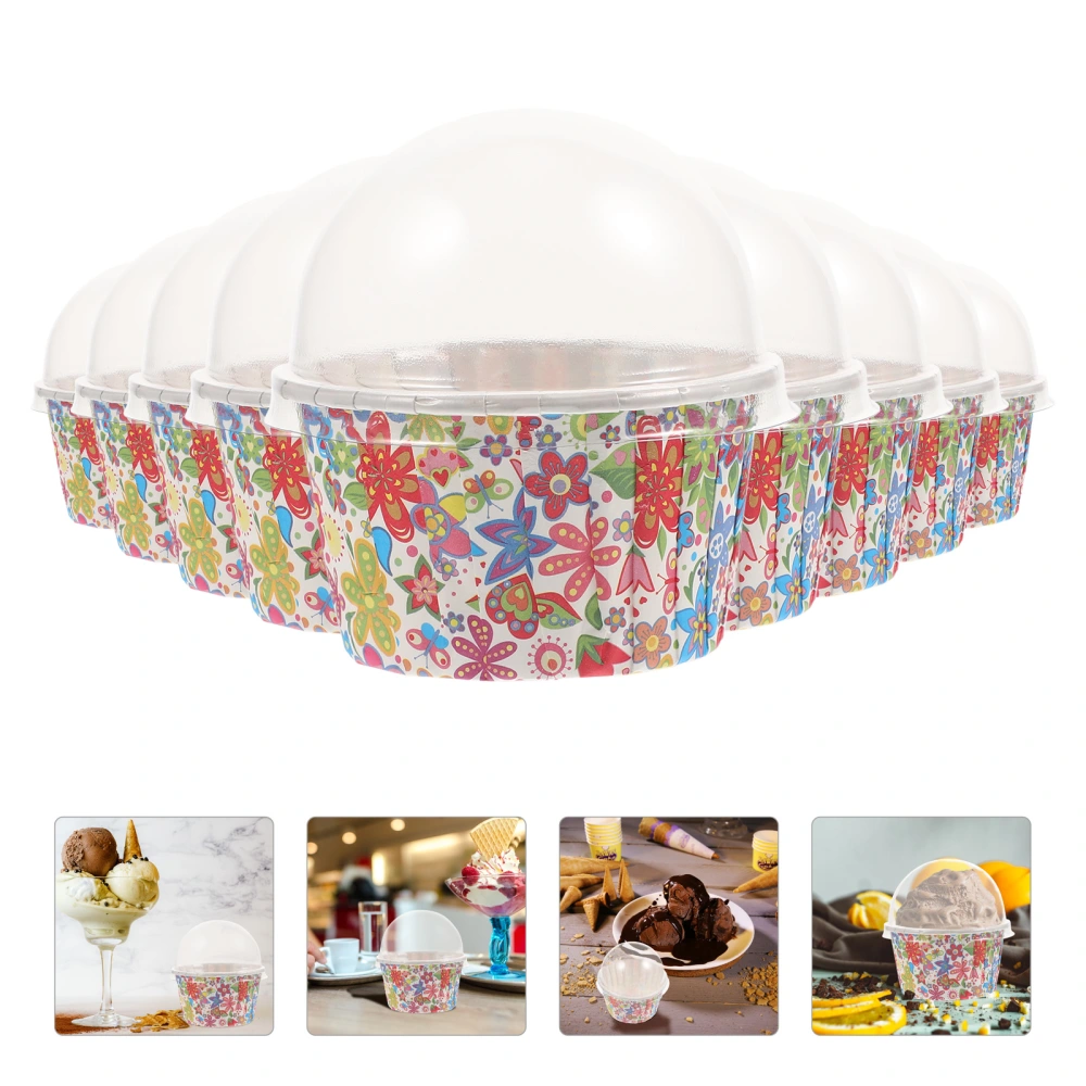 100pcs  Birthday Party Transparent Covers Wrapping Cupcake Cups Cake Cupcake Paper Muffin Liners