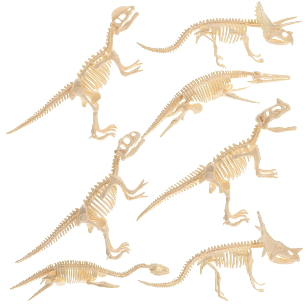 7Pcs DIY Dinosaur Skeleton Toys Educational Puzzles Model for Birthday Dinosaur Party Favors