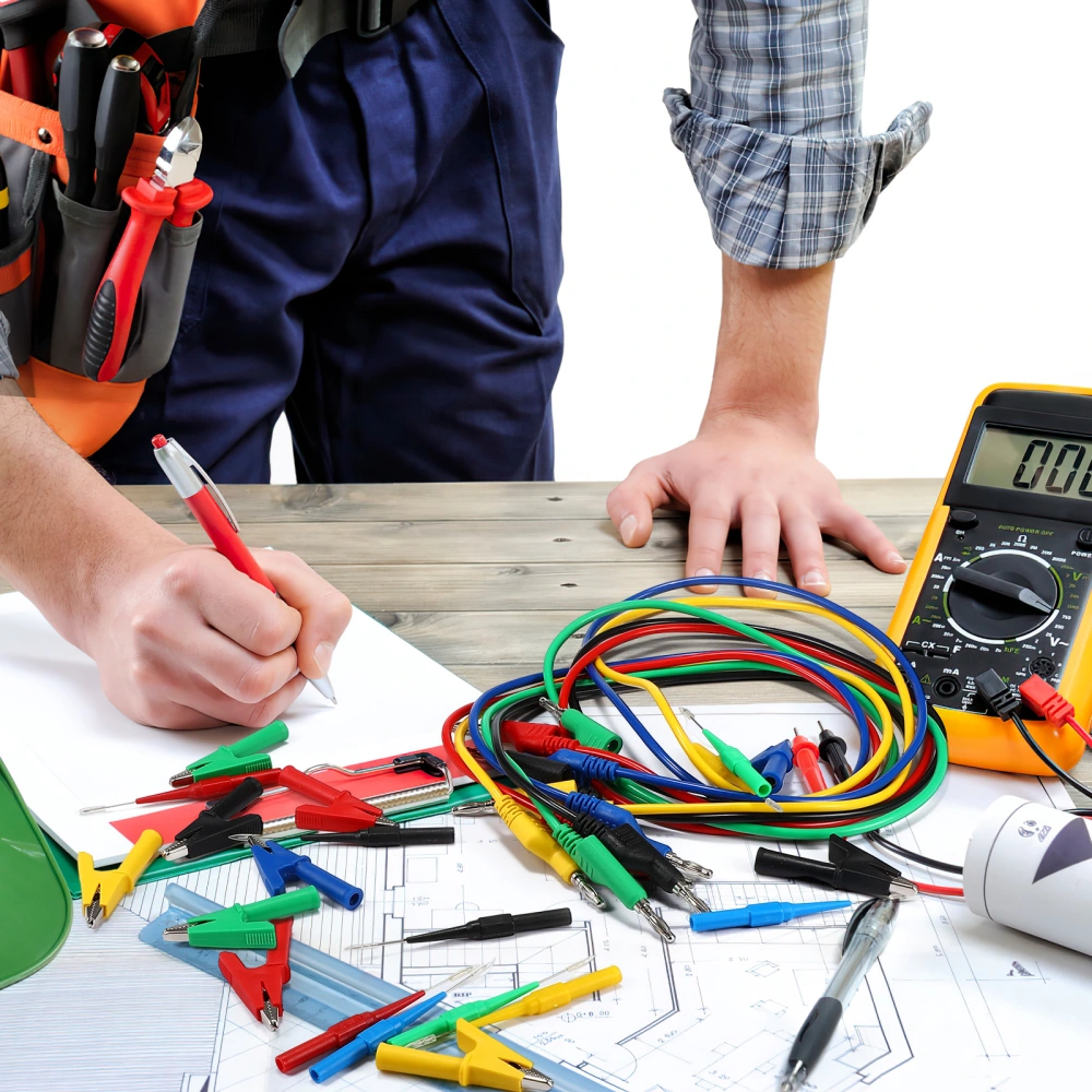 1 Set Multimeter Test Leads with Crocodile Clips and Test Probes for Electromechanical Performance Electrical Testing Equipment