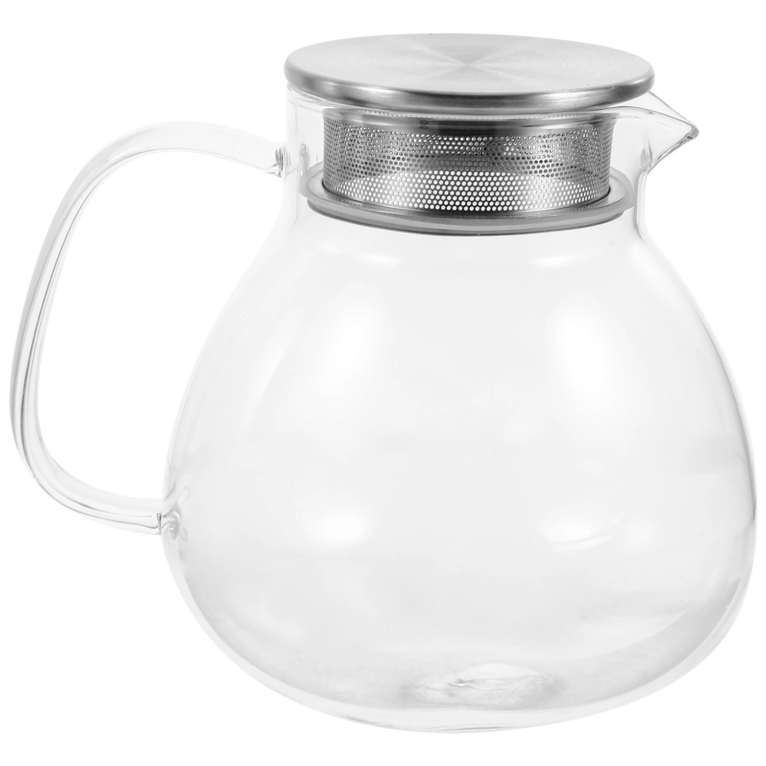 1 Set of Glass Tea Pot Handheld Tea Kettle Home Teapot Glass Tea Kettle Kitchen Teapot(1000ml)