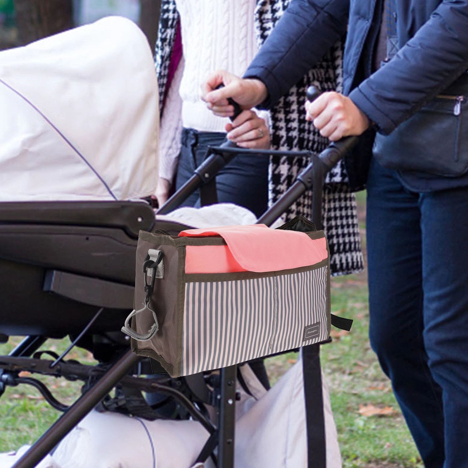 Stroller Portable Storage Pouch Universal Stroller Organizer Storage Pouch