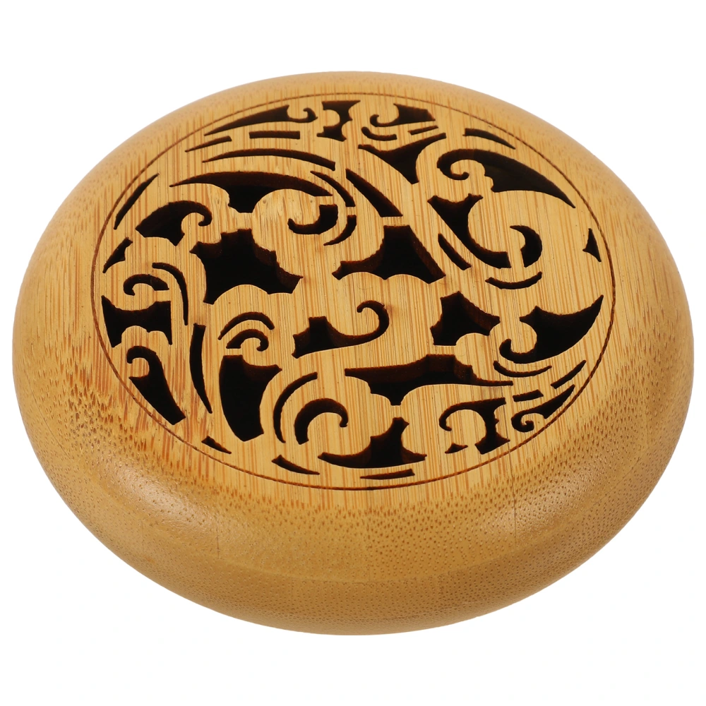 Bamboo Hollow Incense Burner Aromatherapy Censer Decor Bamboo Round Incense Holder