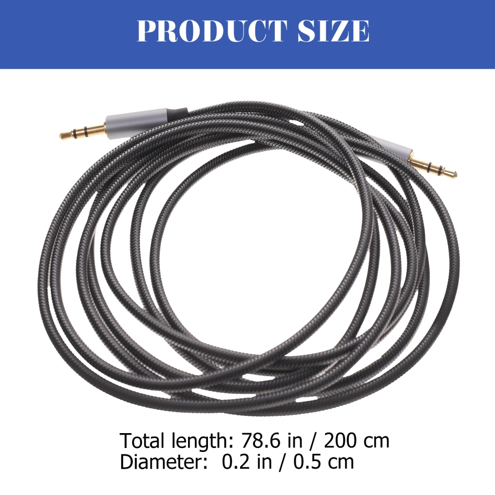  Speaker Cable Stereo Transfer Cable Male to Male Microphone Audio Cable