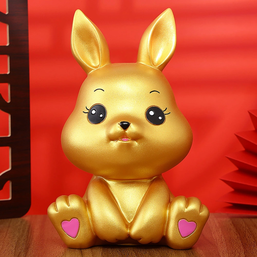 Rabbit Piggy Bank New Year Rabbit Figurine Coin Bank Zodiac Rabbit Money Saving Jar for Kids