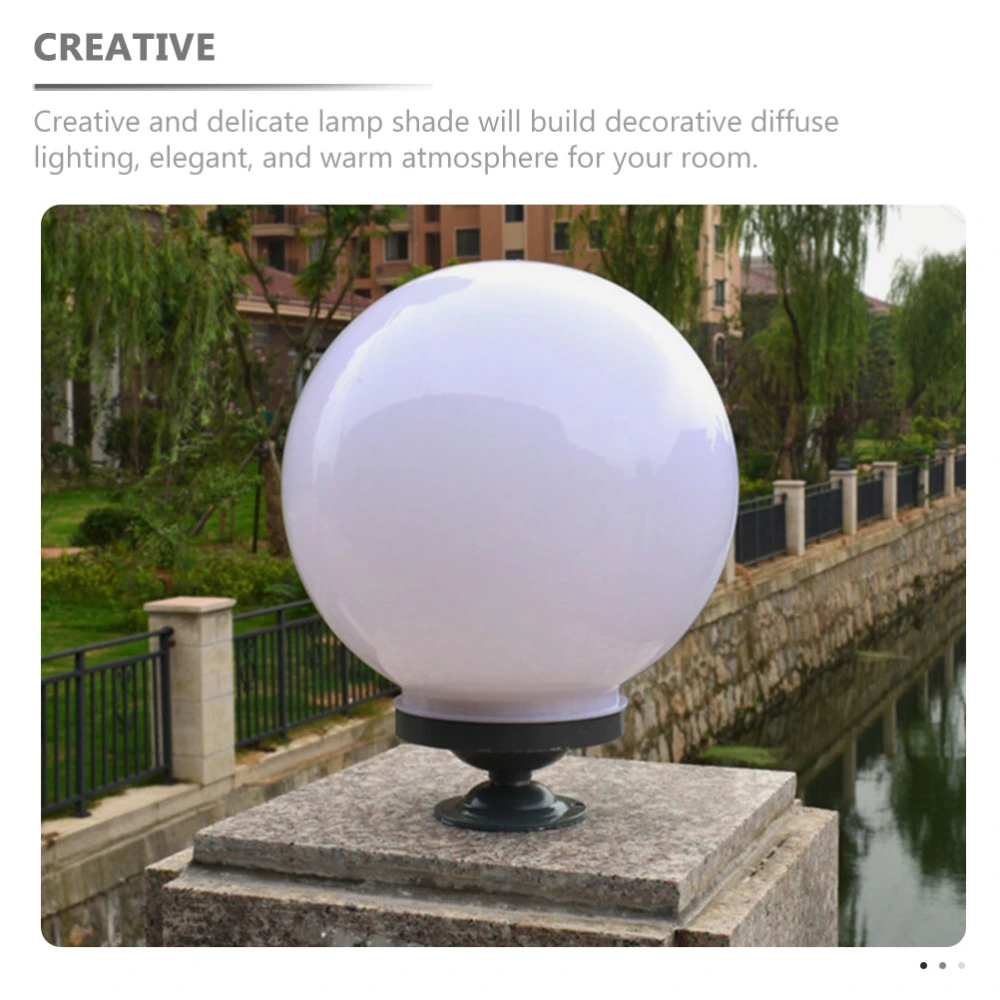 Acrylic Outdoor Waterproof Lampshade Replacement Round Ball Shape Lamp Cover