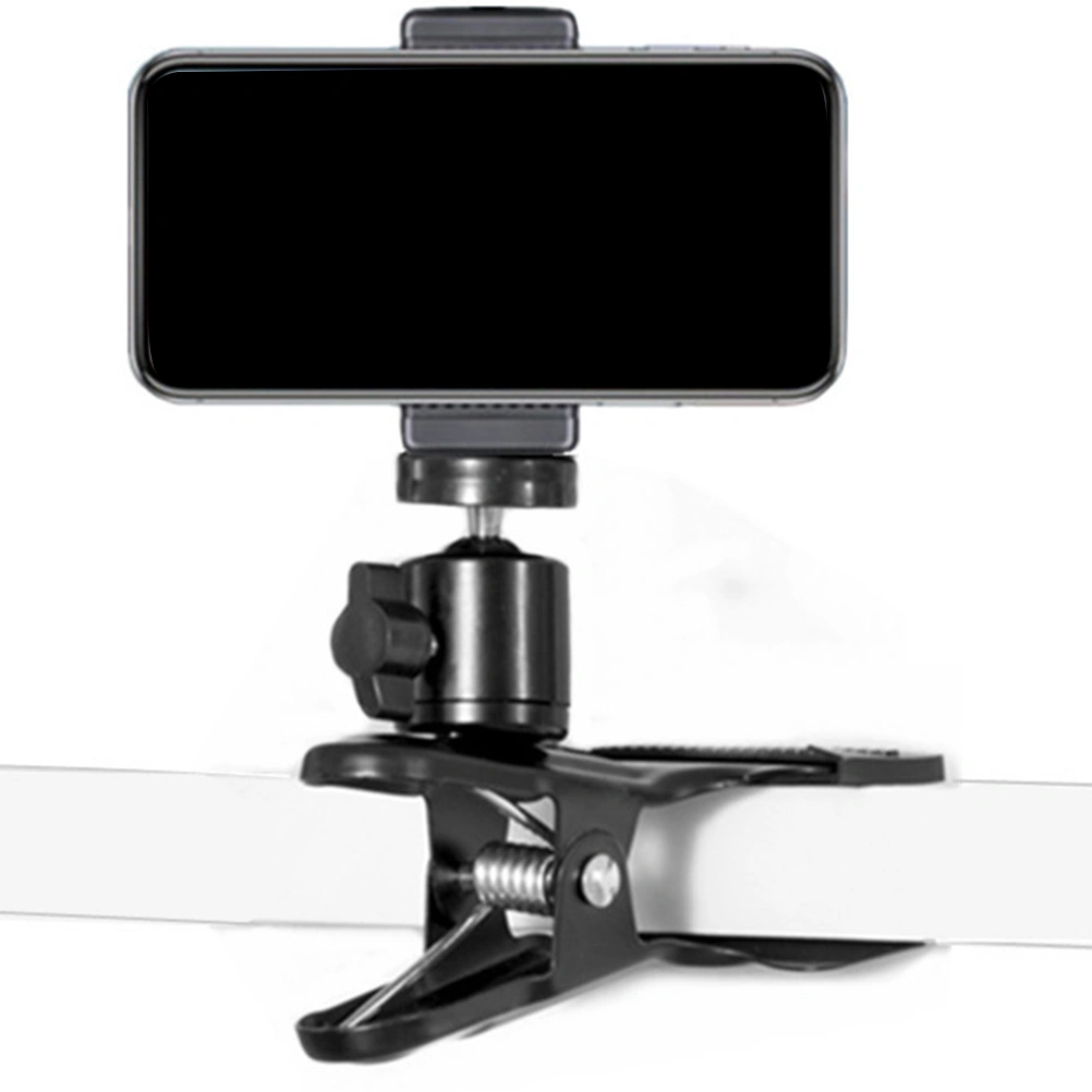1 Set of Clip On Phone Holder Cell Phone Holder Phone Mount Stand for Office Travel