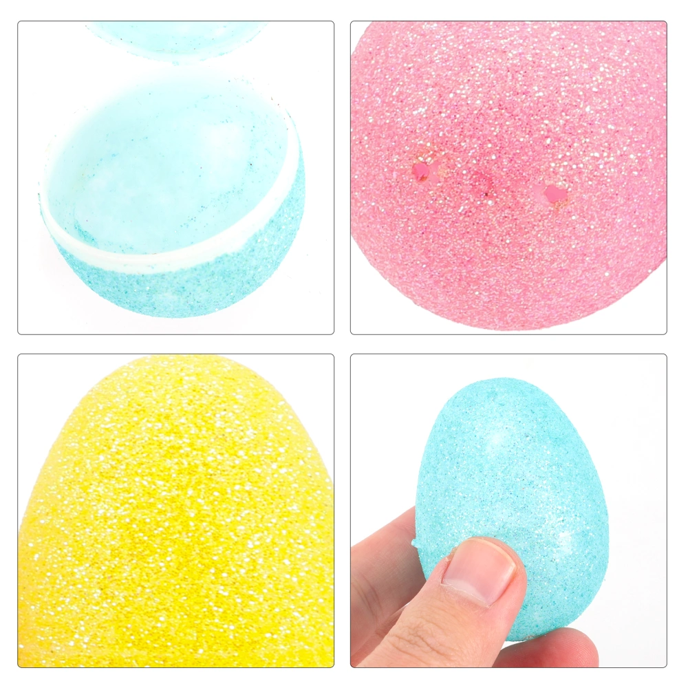 30pcs Easter Eggs Decorative Party Eggs Ornaments Home Festival Eggs Decors