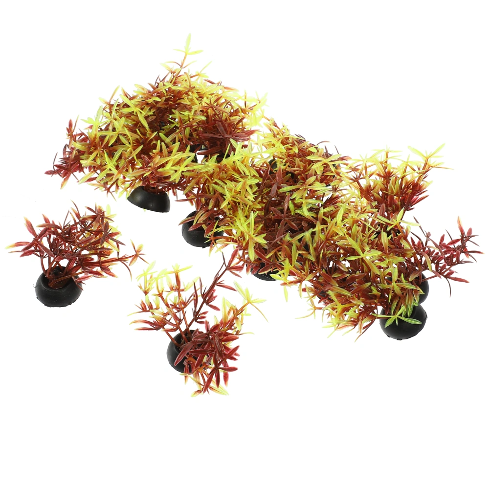 20Pcs Fish Tank Aquatic Plant Fish Tank Landscape Decoration Fake Plant Model for Decor