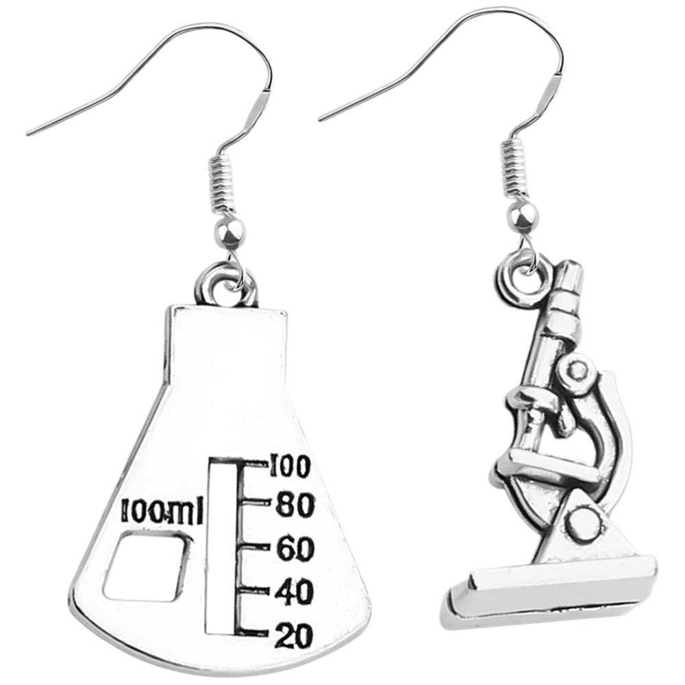 1 Pair Science Earrings Biology Chemistry Earrings Creative Earrings Jewelry Gift